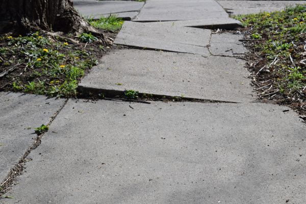 Uneven Sidewalk Repair in Richardson